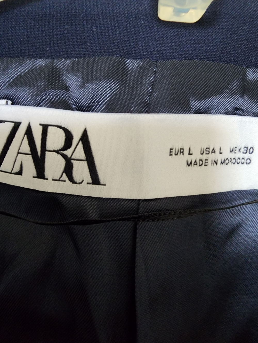 ZARA Navy Tailored Vest - Picture 3 of 9